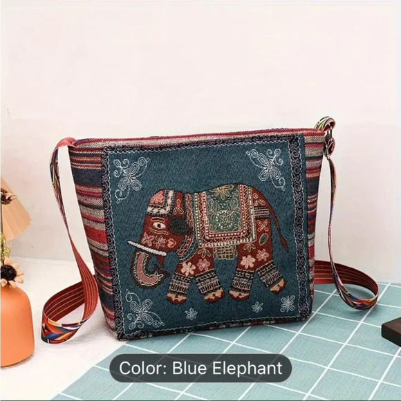 Handbags - Bohemian Chic - Handcrafted Vintage Ethnic Style Embroidered Shoulder Bag, NWT